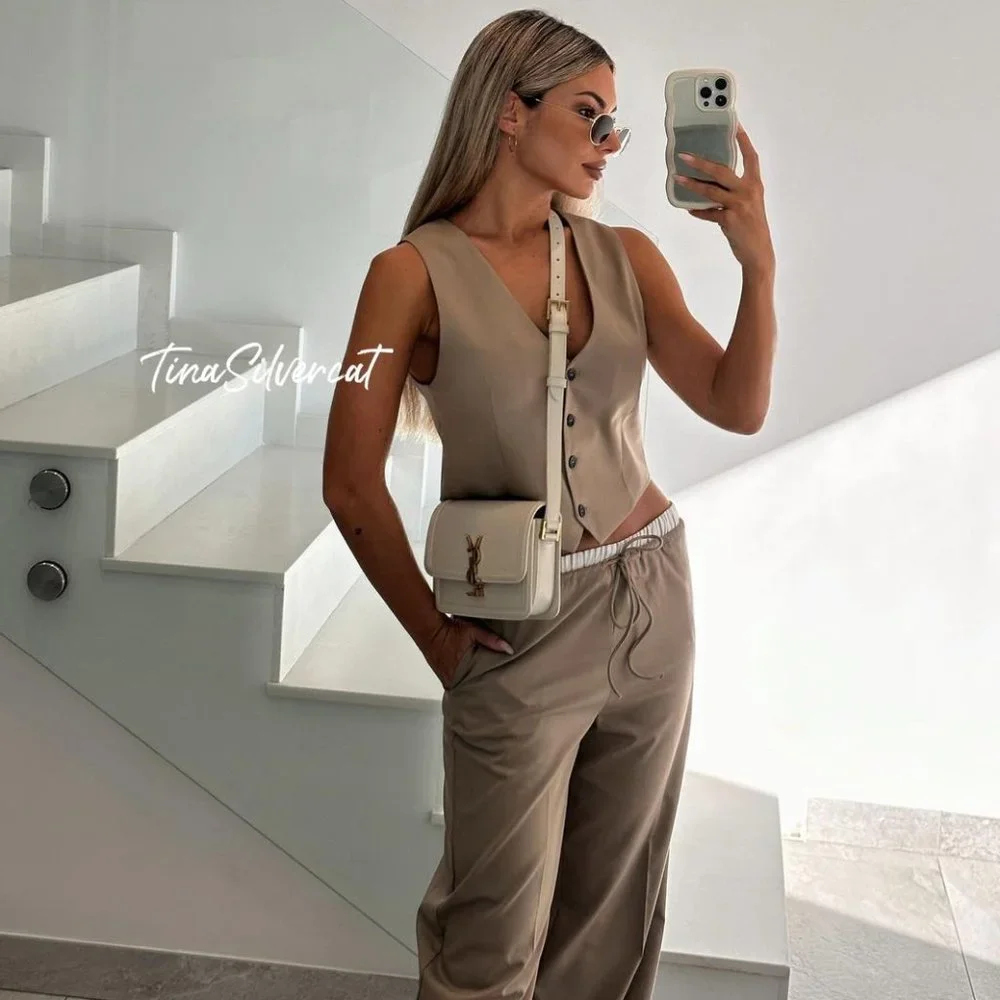 BLOGGER'S FAVE! Zara 2 Piece Combo Boxer Pants And Tailored Vest Set NWT